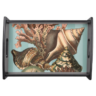 Sea Life Silhouette Serving Tray