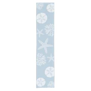 Sea Life Silhouettes (Blue Ocean) Short Table Runner