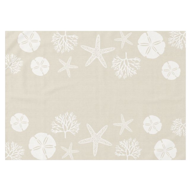 Sea Life Silhouettes Tablecloth (Front (Horizontal))