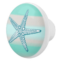 Sea Life Starfish Nautical Ceramic Knobs / Pulls