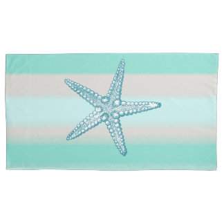 Sea Life Starfish Nautical Pillowcase King Size