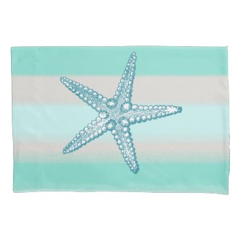 Sea Life Starfish Nautical Pillowcase Standard Sz by TheHomeStore at Zazzle