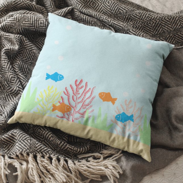 Sea Life Throw Pillow (Creator Uploaded)