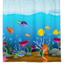 Sea Life Under The Sea Shower Curtain