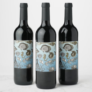 Sea Life Wine Label