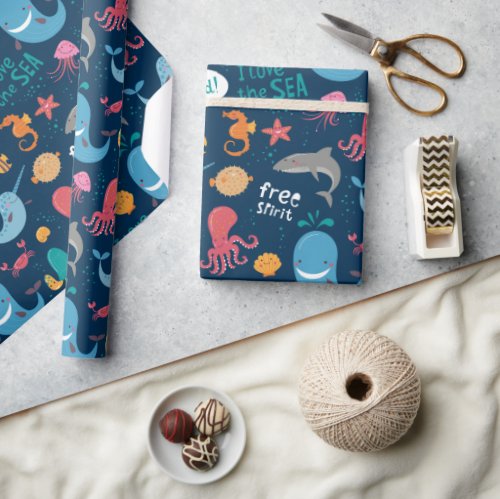 Sea Life Wrapping Paper