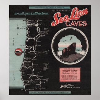 Sea Lion Caves, Florence, Oregon Poster
