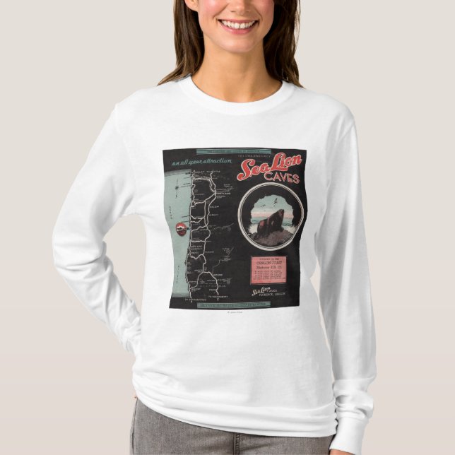 Sea Lion Caves, Florence, Oregon T-Shirt (Front)