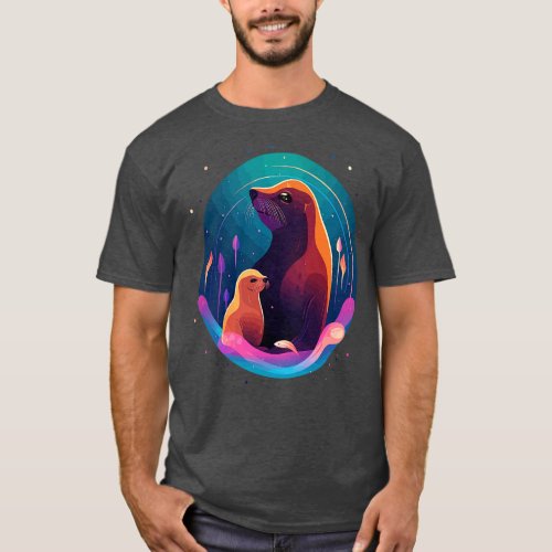 Sea Lion Fathers Day T_Shirt