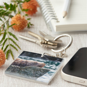 Sea Lion In Resurrection Bay, Alaska Keychain