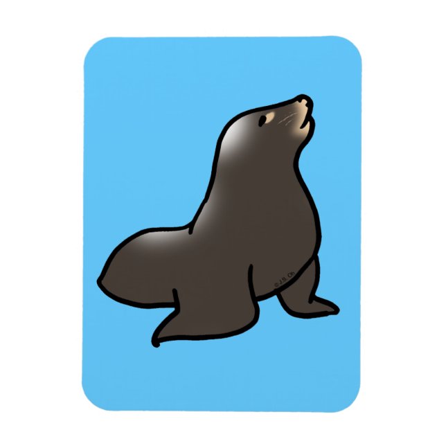 sea lion magnet (Vertical)