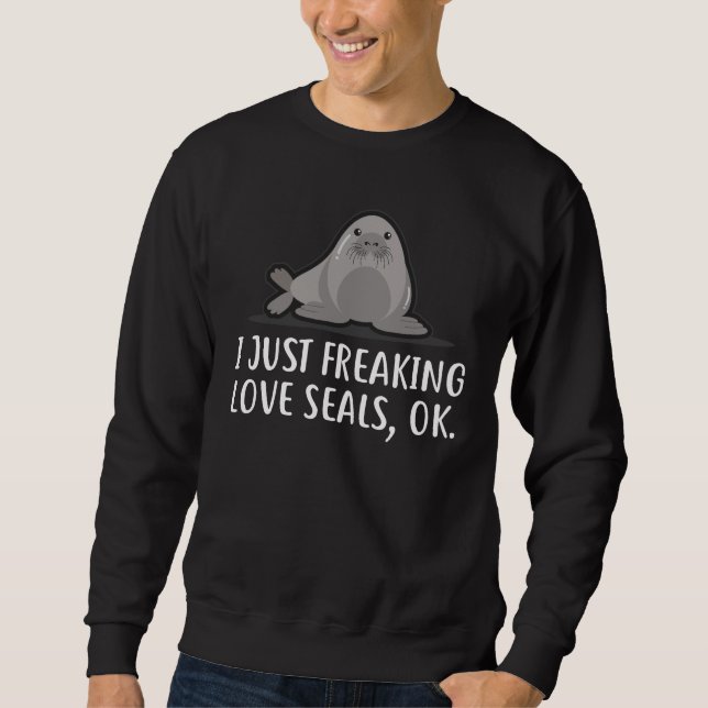 Sea Lion Seals lovers animal love Sweatshirt (Front)