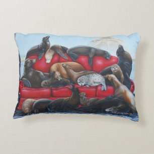 Sea Lion Serenity by TACS accent pillow