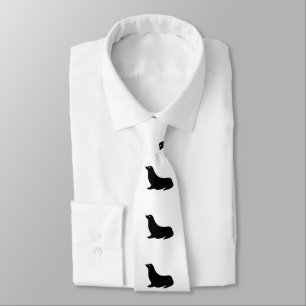 Sea Lion Silhouette - Tie