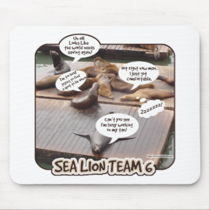 Sea Lion Team Six Mouse Pad