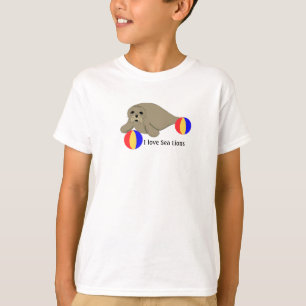 Sea Lion with Beach Balls T-Shirt
