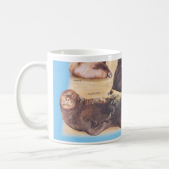 Sea Lions at Work Mug (Left)