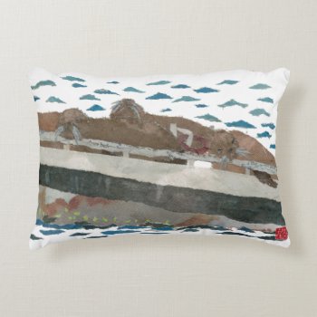 Sea Lions  Nautical-themed Kids Room Pillow by BlessHue at Zazzle