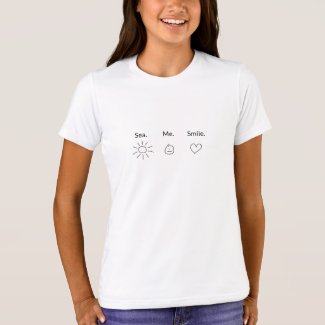 Sea. Me. Smile.™ kids's dark on light T-Shirt