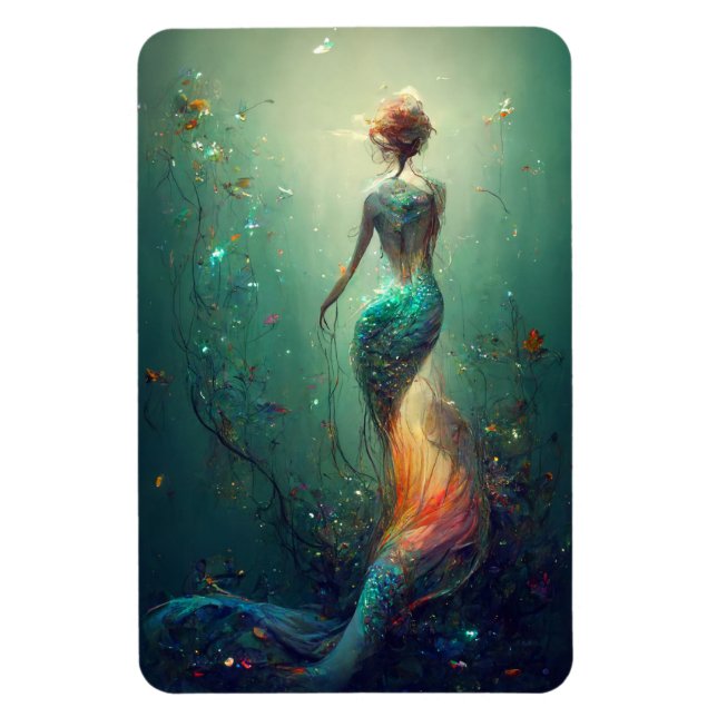 Sea Mermaid Magnet (Vertical)