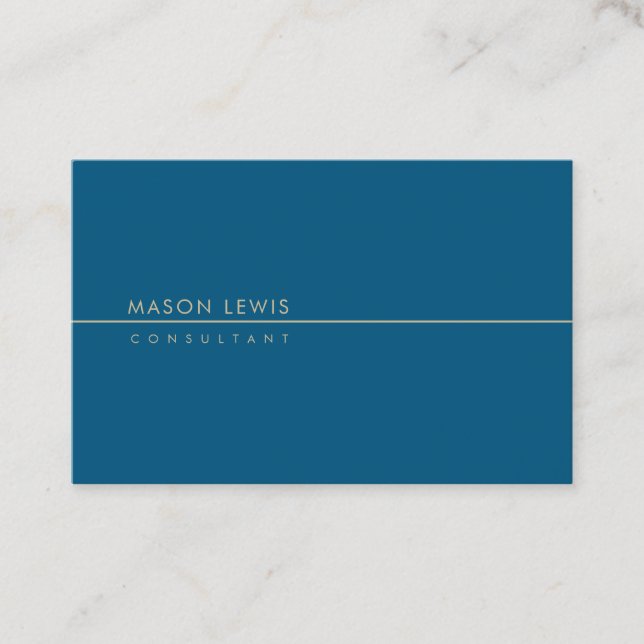 Sea Minimalist Business Card (Front)