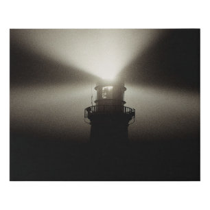 Sea Mist Galleyhead Lighthouse West Cork Ireland Faux Canvas Print