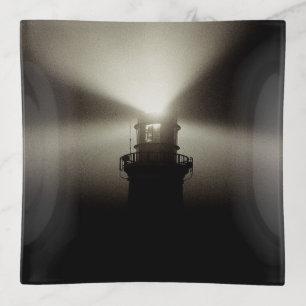 Sea Mist Galleyhead Lighthouse West Cork Ireland Trinket Tray