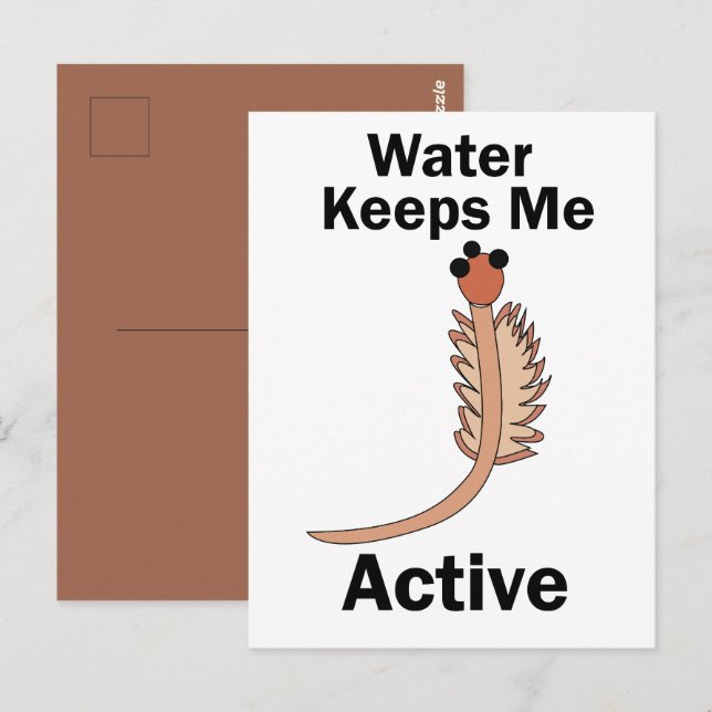Sea Monkeys Brine Shrimp Water Keeps Me Active  Postcard (Front/Back)