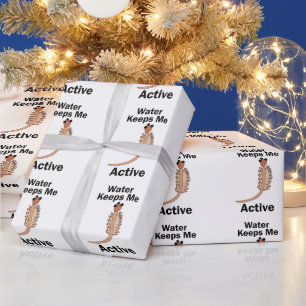 Sea-Monkeys Brine Shrimp Water Keeps Me Active Wrapping Paper