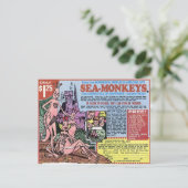 Sea Monkeys Post Card (Standing Front)