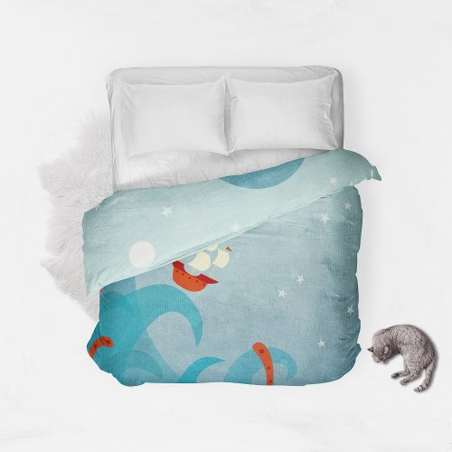 Sea Monster Duvet Cover