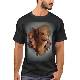 Sea Monster Head T-Shirt by Juan Cabana 