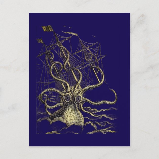 Sea Monster Postcard (Front)