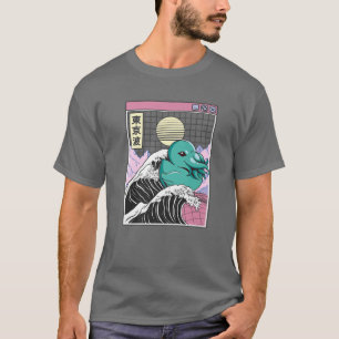 Sea Monster Rubber Duck Kanagawa Wave Kawaii Anime T-Shirt