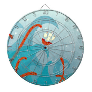 Sea Monster Sailing Dart Board