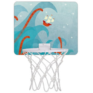 Sea Monster Sailing Mini Basketball Hoop