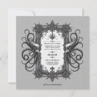 Sea Monster Wedding Invitation