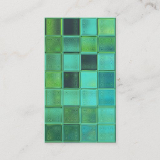 Customizable Sea Mosaic custom business card template