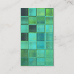 Sea Mosaic customizable template business cards