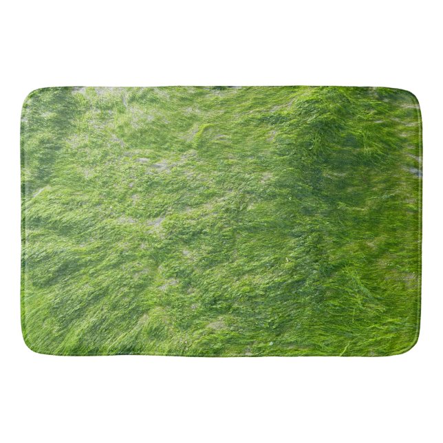 Sea Moss Green Nature Grass Beach Nautical Bath Mat (Front)