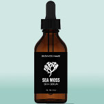 Sea Moss Serum Dropper Bottle Labels at Zazzle