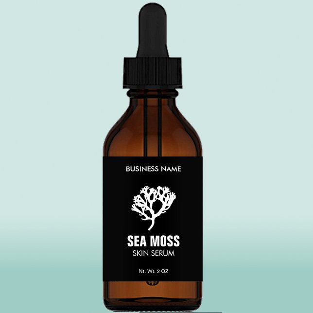 Sea Moss Serum Dropper Bottle Labels (Creator Uploaded)