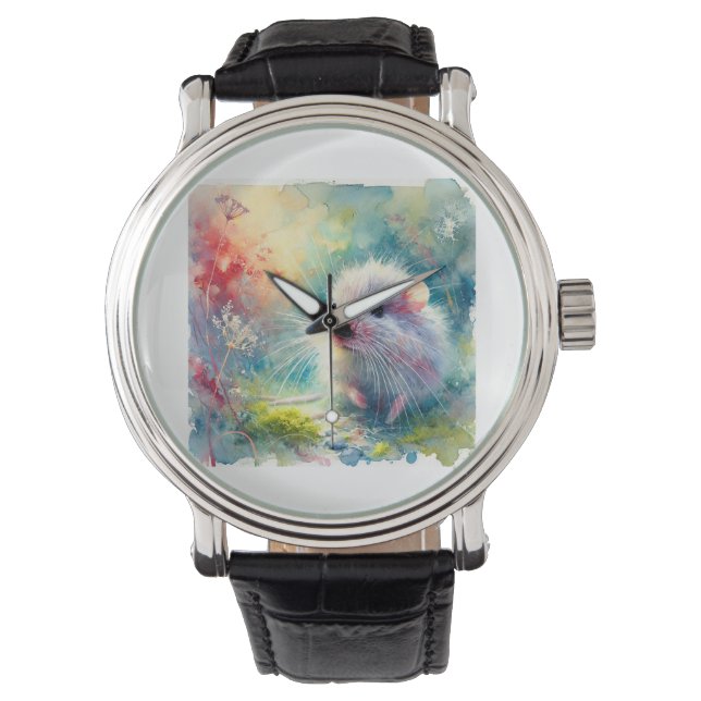 Sea Mouse 200624AREF102 - Watercolor Watch (Front)