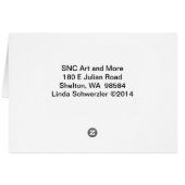 Sea Nettle Jellyfish Frameable Art Card (Back Horizontal)