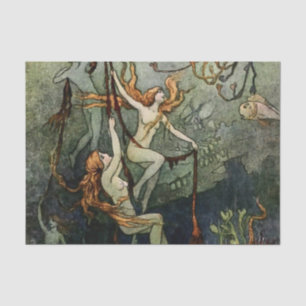 “Sea Nymphs” by Warwick Goble Tissue Paper