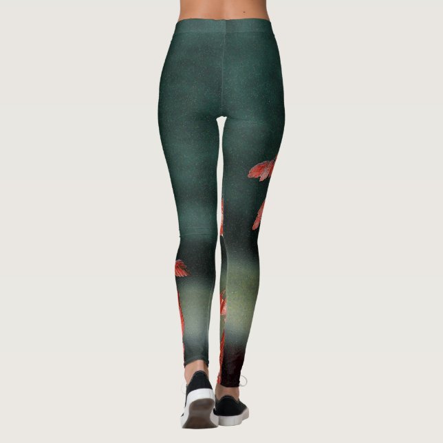 Sea Oats Abstract Leggings (Back)