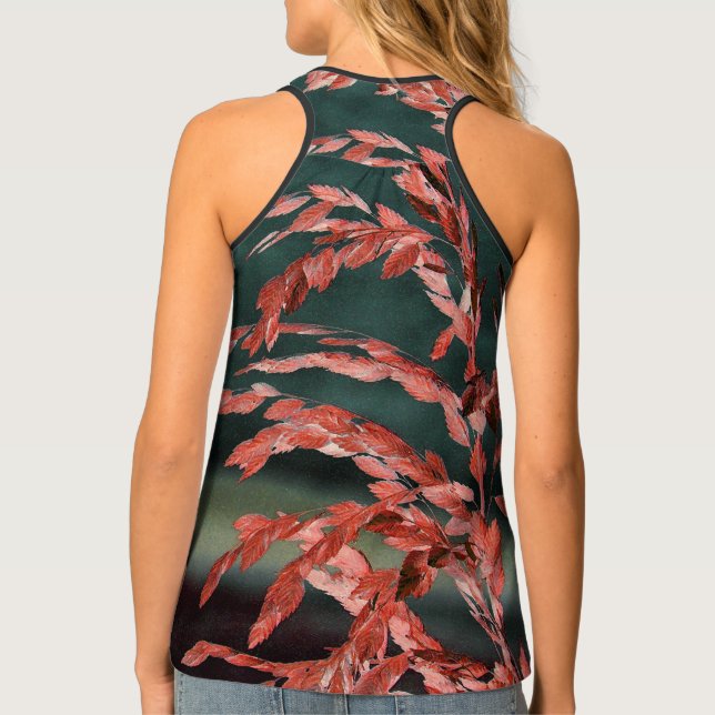 Sea Oats Abstract Tank Top (Back)
