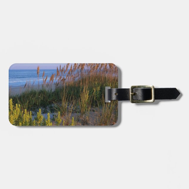 Sea Oats and Beach Luggage Tag (Front Horizontal)
