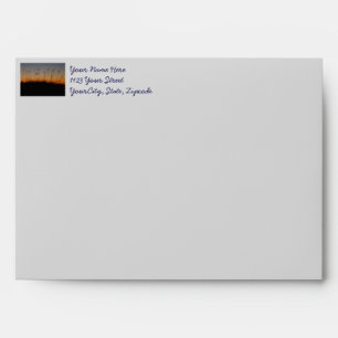 Sea Oats and Dunes at Sunset Envelope