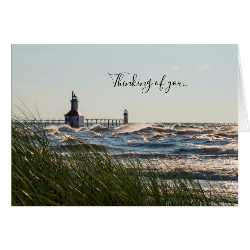 Sea Oats And St Joseph Thinking of You Card